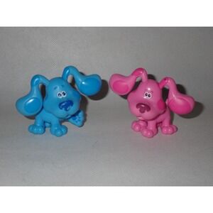 Just Play Blue's Clues PVC Figures Blue Magenta 2019 Viacom Nickelodeon 1.75"